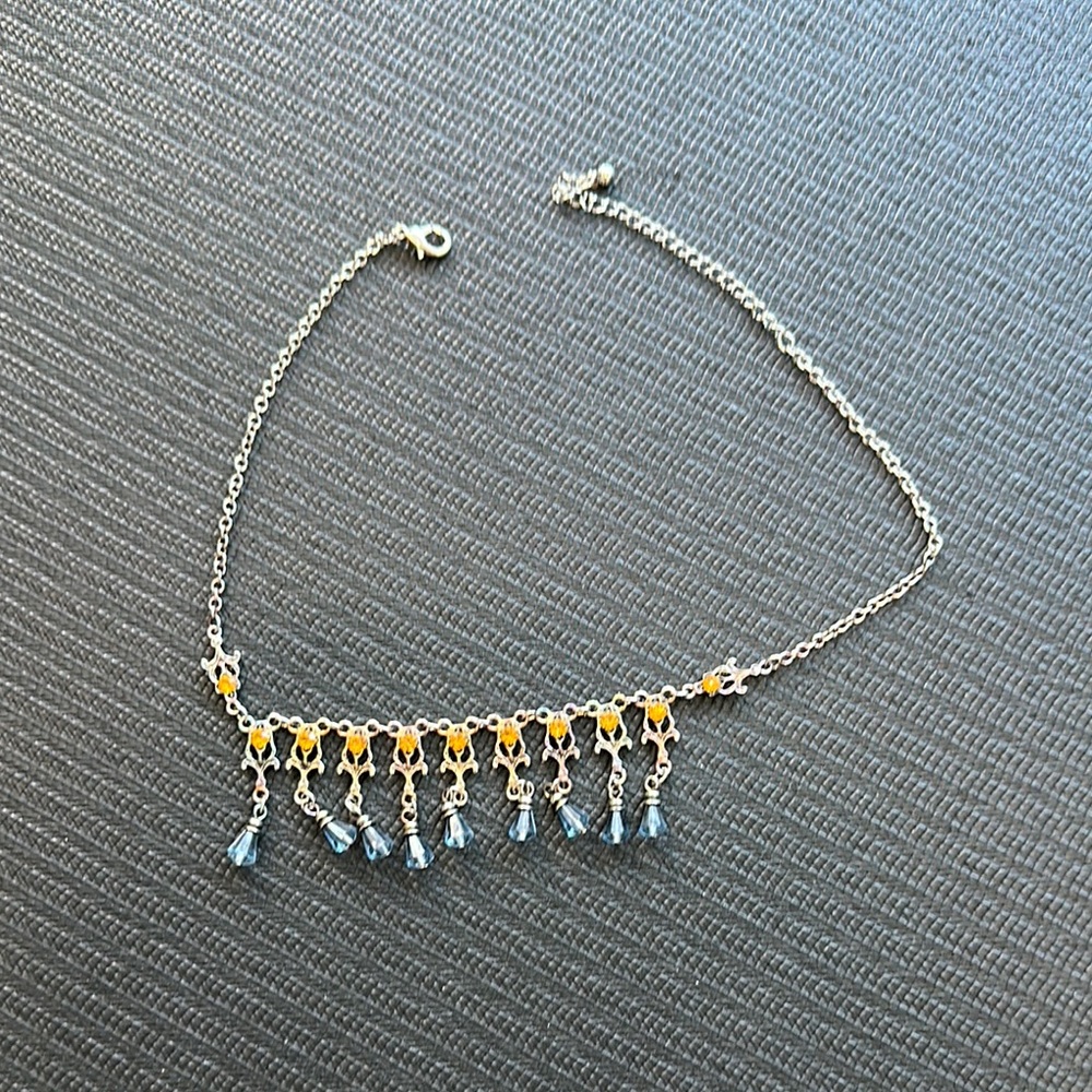 💜5 for $25 Elegant gold and blue Necklace tokyo Disney